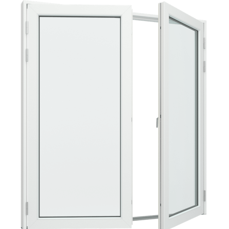 Tr&aelig;/alu dobbelt terrassed&oslash;r 