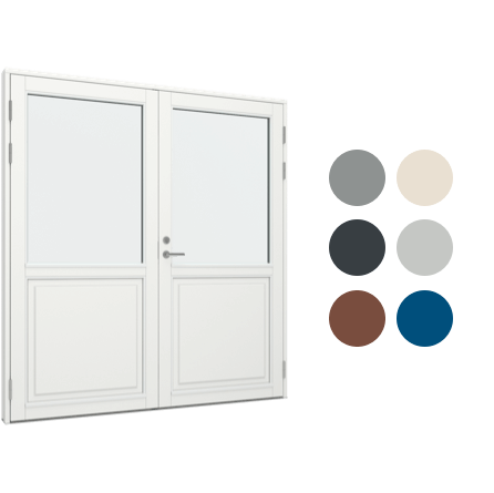 Dobbeltdør farvevalg