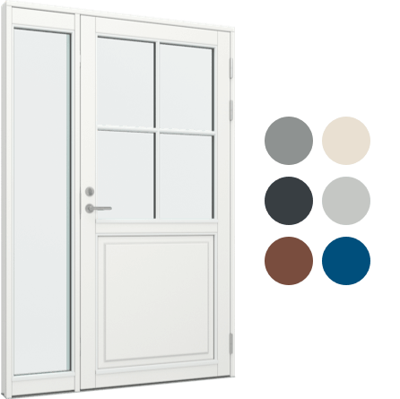 Farvevalg facaded&oslash;rspartier 