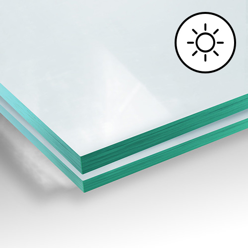 Solafsk&aelig;rmende glas 