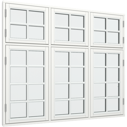 Dannebrogsvindue sprosser