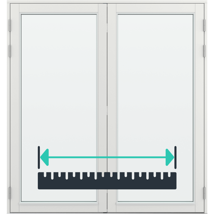 Terrassedør hulmål