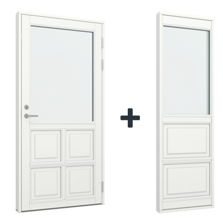 Facaded&oslash;r med sideparti