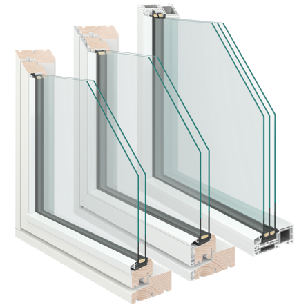 Tr&aelig;, tr&aelig;/alu, PVC